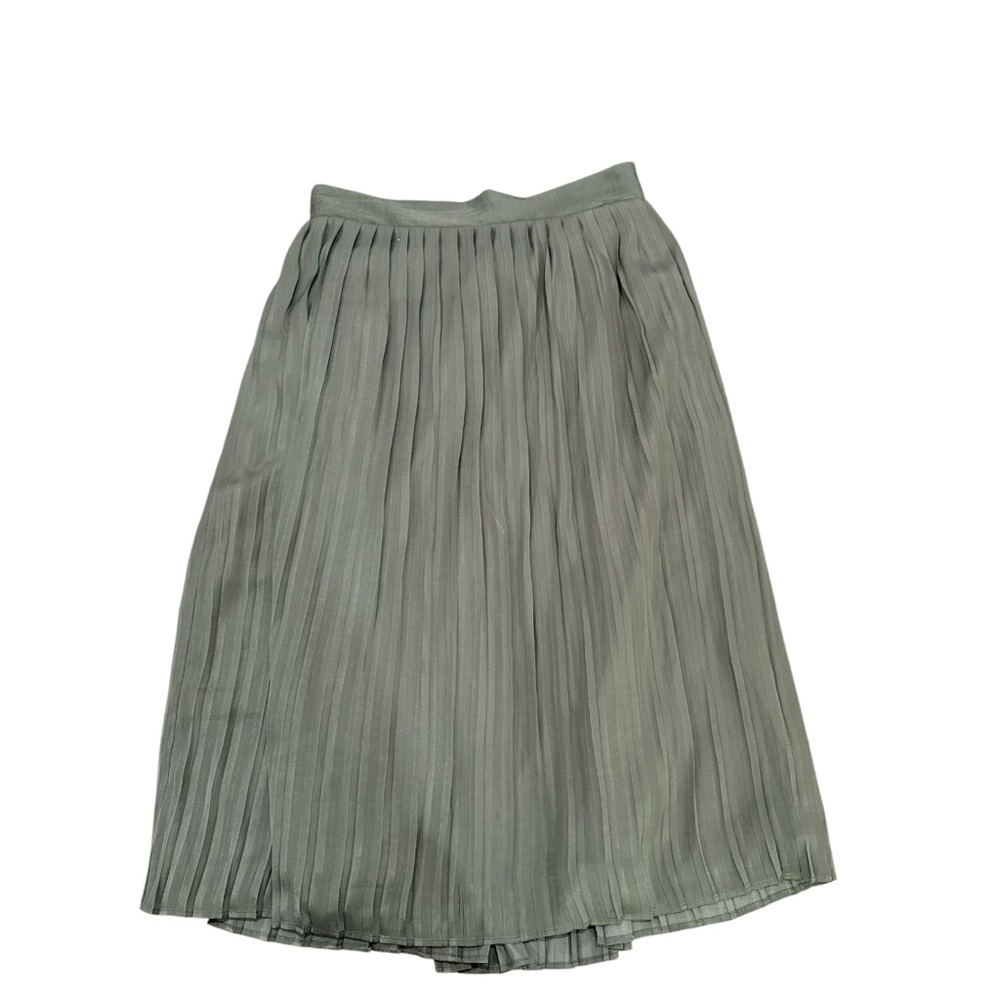 Banana Republic Pleated Elastic Waist Skirt Women’s Size XST Green‎